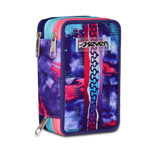 Picture of SEVEN 3 ZIPPER SHADY DYE PENCIL CASE